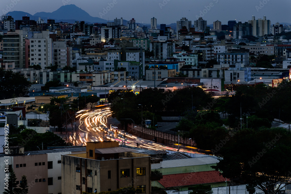 Urban City Night Landscape Urban City Night Landscape