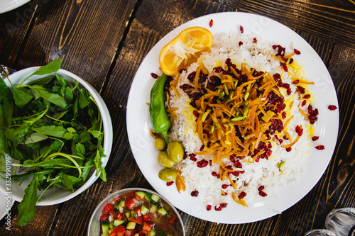 Persian Jewelled Rice with Lamb (Khoresht Gheymeh Nesar) photo