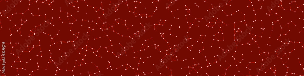 Fototapeta premium Network Mesh Procedural Art background illustration