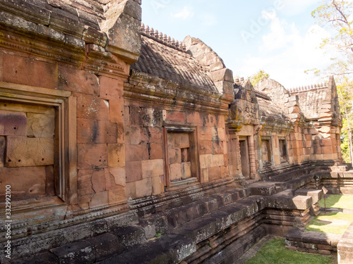 Phanom Rung Historical Park,is Castle Rock old Architecture about a thousand years ago at Buriram Province,Thailand