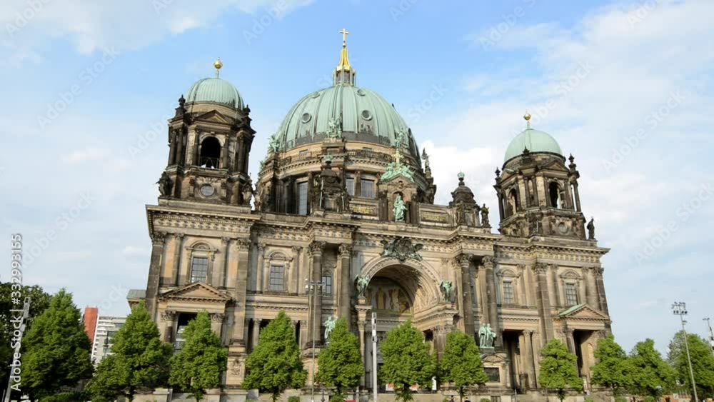 BERLIN - GERMANY, MAY 23, 2017, Cathedral building on blue sky background in sunny day BERLIN - GERMANY, MAY 23, 2017, Cathedral building on blue sky background in sunny day
