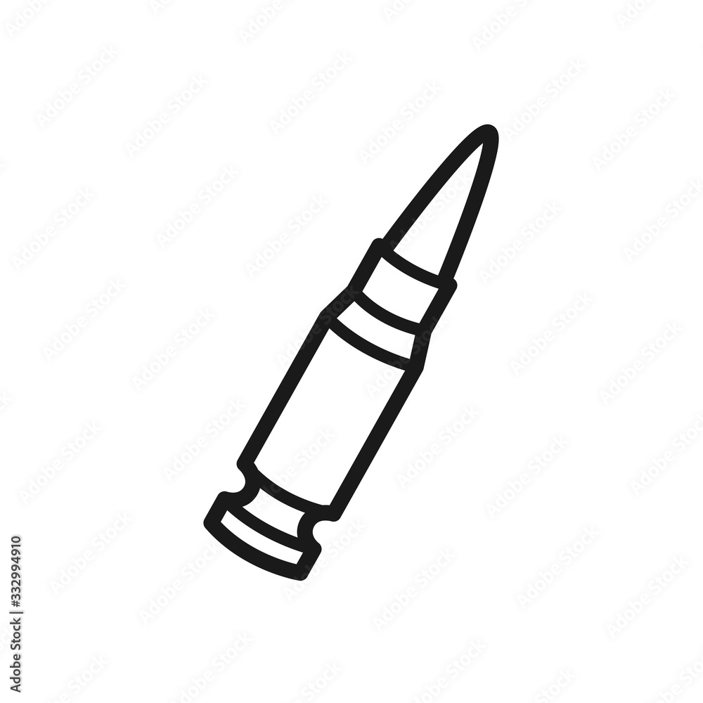 Fototapeta premium bullet icon in trendy flat design