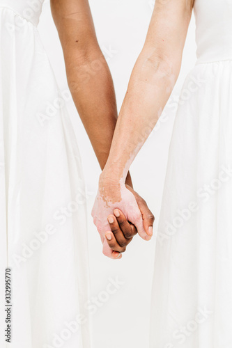 Holding hands. photo