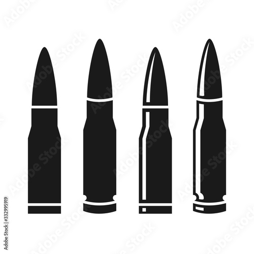 bullet icon in trendy flat design photo