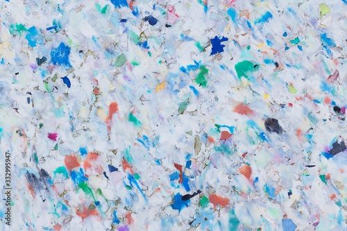 Bunte Recycling-Plastik-Platte Hintergrund