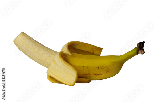 banan na białym tle 