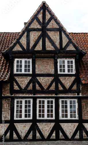 Old half-timbered house photo