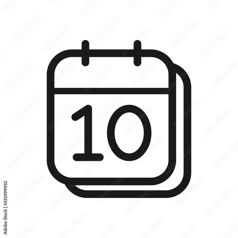 calendar icon in trendy flat design calendar icon in trendy flat design