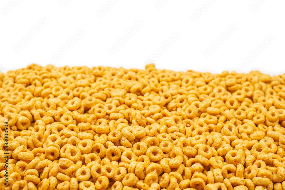 Corn-flakes background and texture. Top view. Corn-flakes background and texture. Top view.
