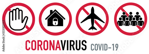 Stop Coronavirus covid-10 ban set