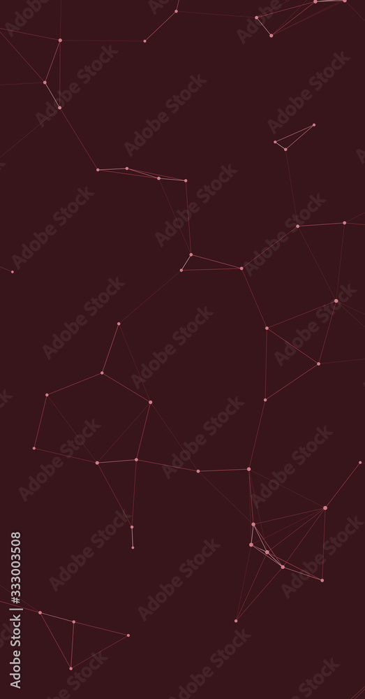 Fototapeta premium Network Mesh Procedural Art background illustration