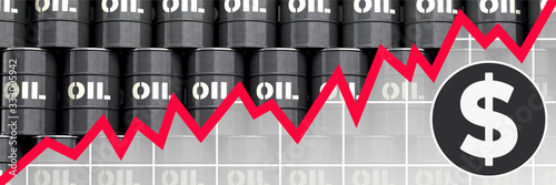 Fotografia Rising oil price