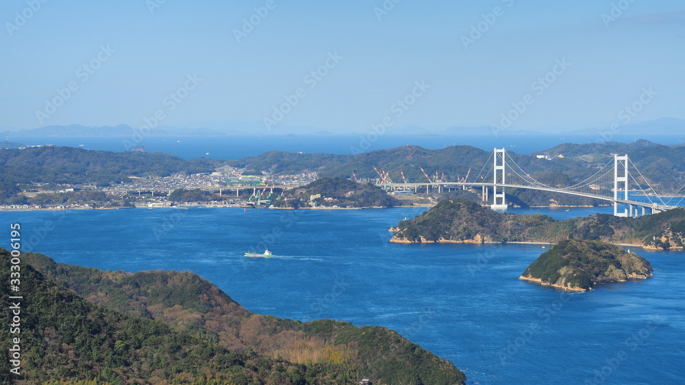亀老山からの来島海峡大橋３