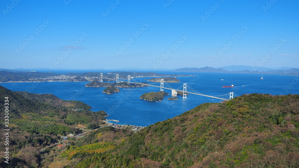 亀老山からの来島海峡大橋４