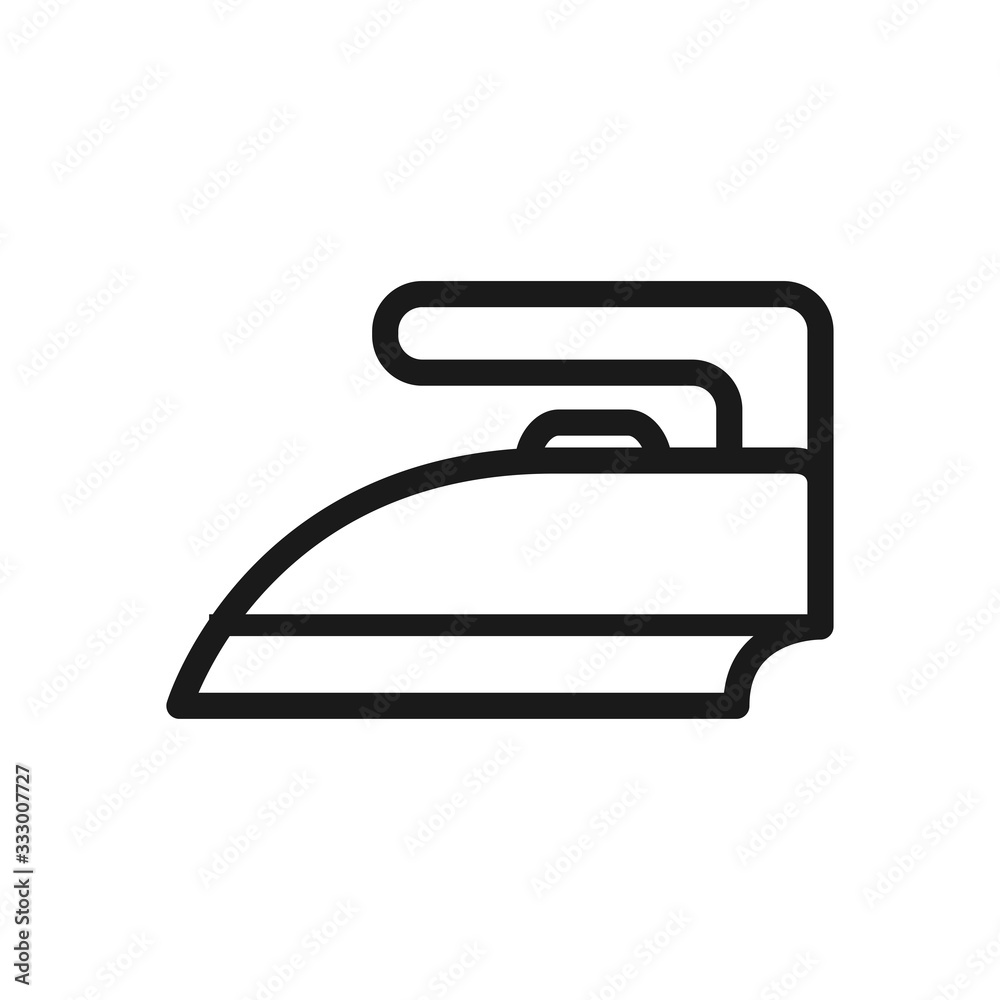 iron vector icon, flat design iron icon, illustration of silhouette iron iron vector icon, flat design iron icon, illustration of silhouette iron