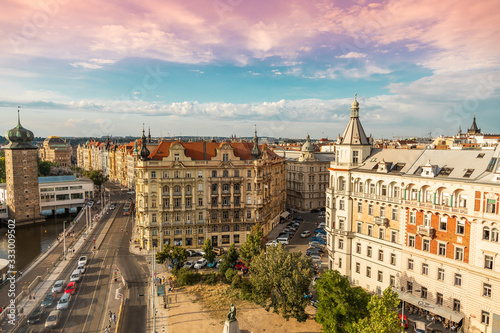 View of Prague from a dancing house