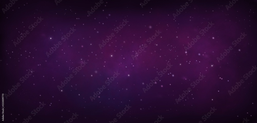 Purple Nebula in the Universe,  Galaxy star