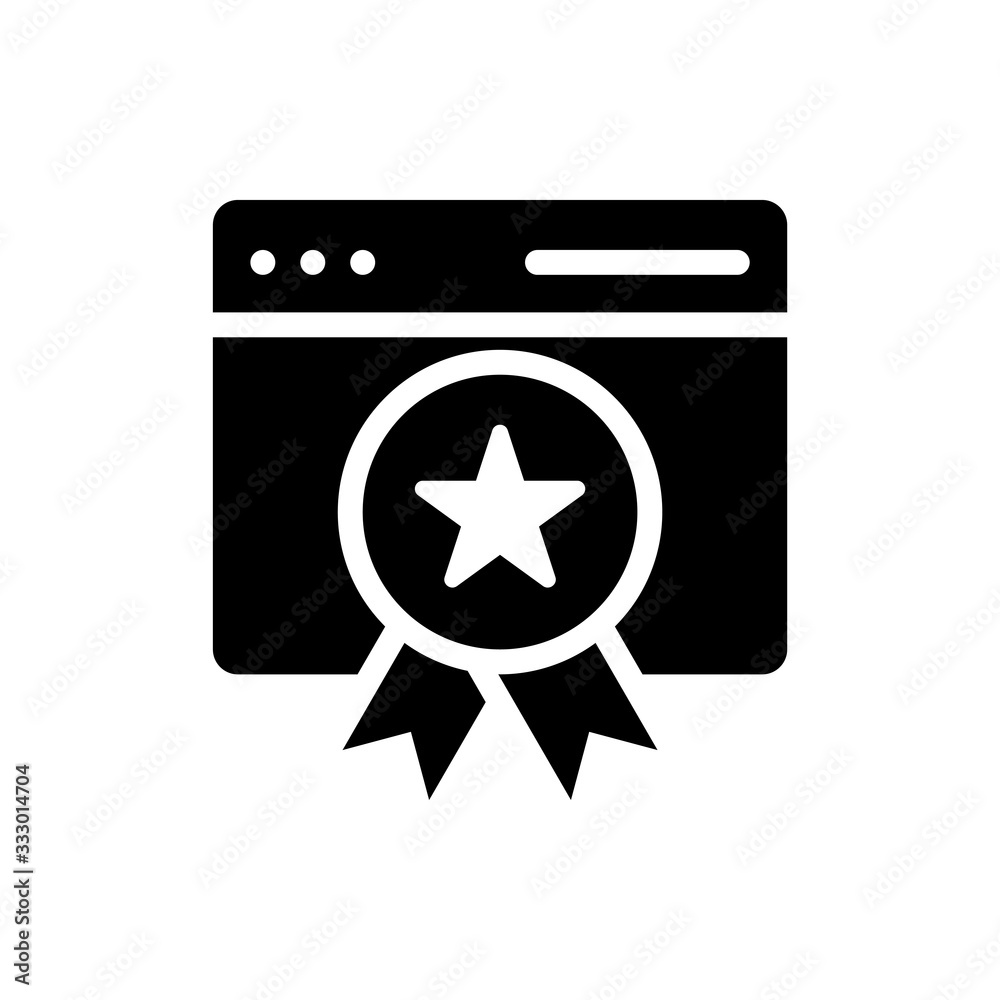 Web Ranking Vector Colour With Glyph Icon Illustration Web Ranking Vector Colour With Glyph Icon Illustration