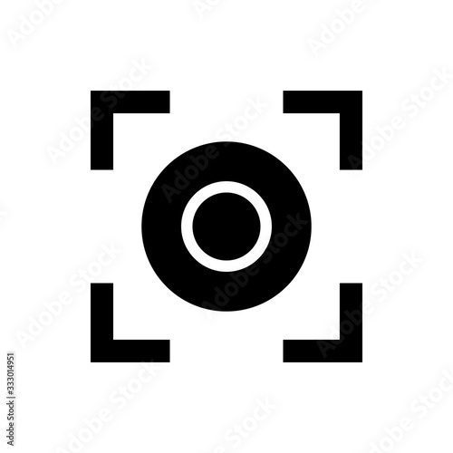 Focus Tool Vector Colour With Glyph Icon Illustration