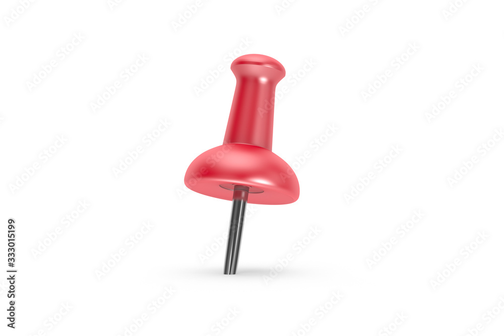3D Rendering Push Pin on Background 3D Rendering Push Pin on Background