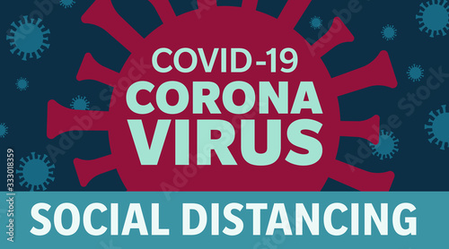 Covid-19 Coronavirus Social Distancing Graphic