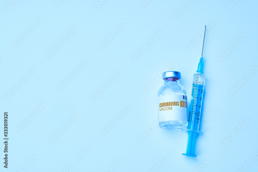 Coronavirus vaccine. Injection, the medical concept of subcutaneous vaccination. Treatment of covid disease 19 Coronavirus vaccine. Injection, the medical concept of subcutaneous vaccination. Treatment of covid disease 19