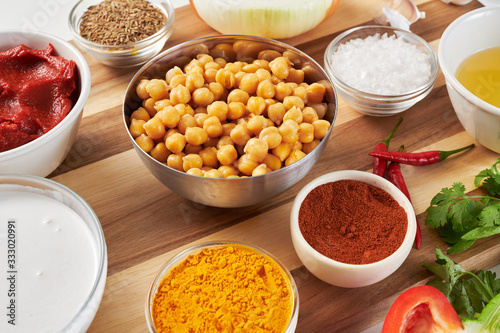 Ingredient for Indian Chickpea Curry