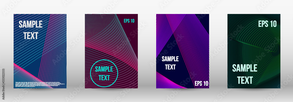 Geometric template with lines 