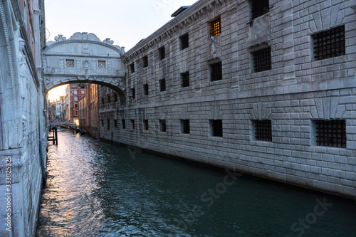 The Bridge of Sighs is a bridge in Venice, Italy © Marina