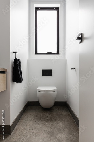 Modern powder room photo