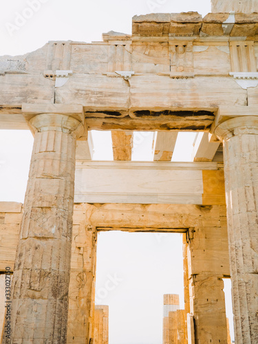 Acropolis Beams in Athens Greece photo