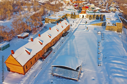 Kuznetsk Fortress with a bird's eye photo
