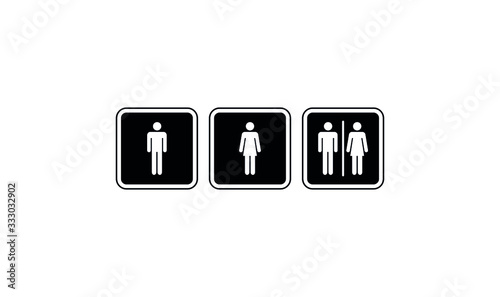 Man and woman restroom sign vector. Toilet symbol,,male and female icon style,WC