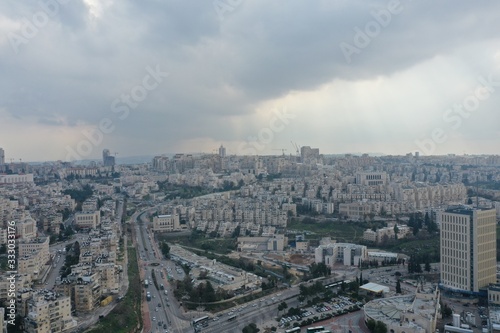 aerial view from Jerusalem