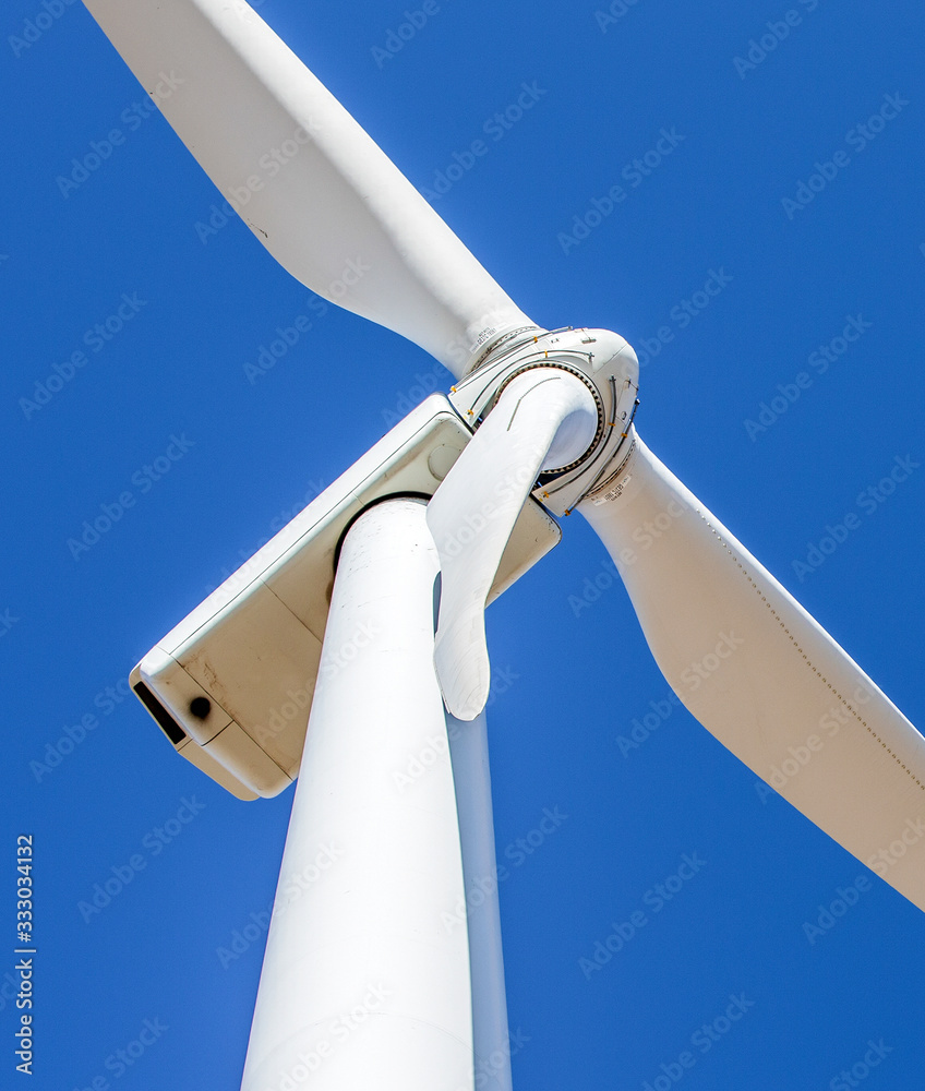Wind Turbine in Colorado against blue sky Wind Turbine in Colorado against blue sky