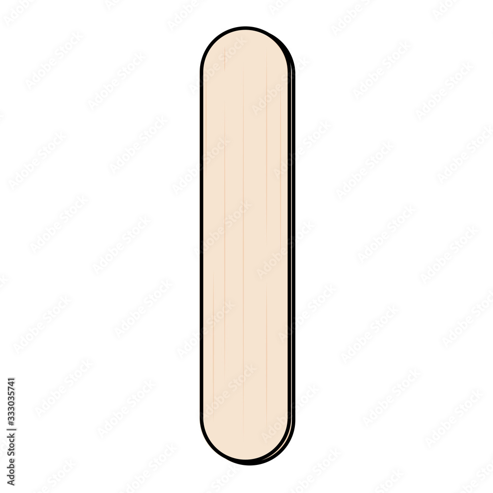 Isolated tongue depressor icon Isolated tongue depressor icon