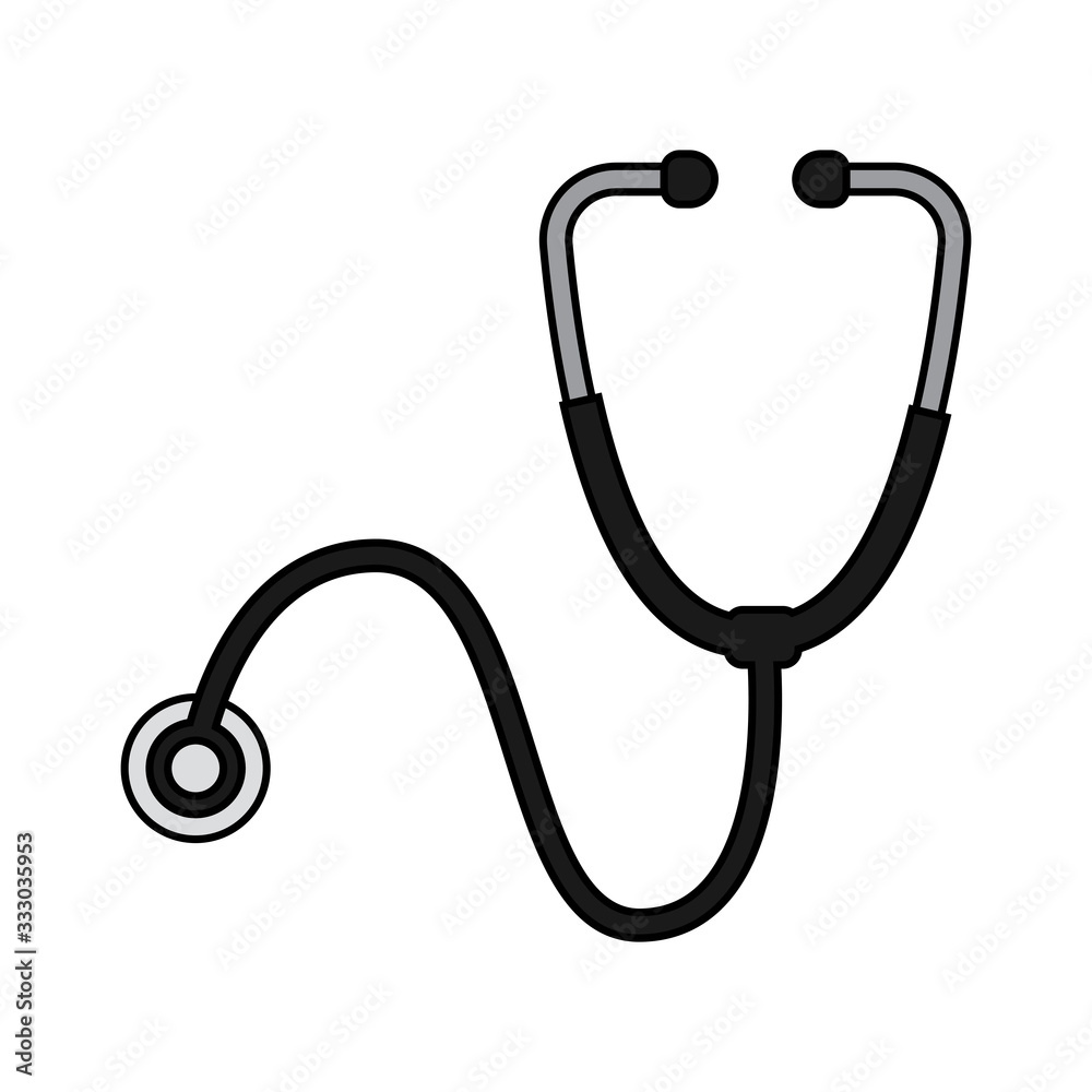 Isoalted stethoscope icon Isoalted stethoscope icon