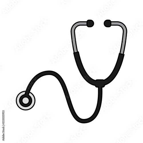 Isoalted stethoscope icon