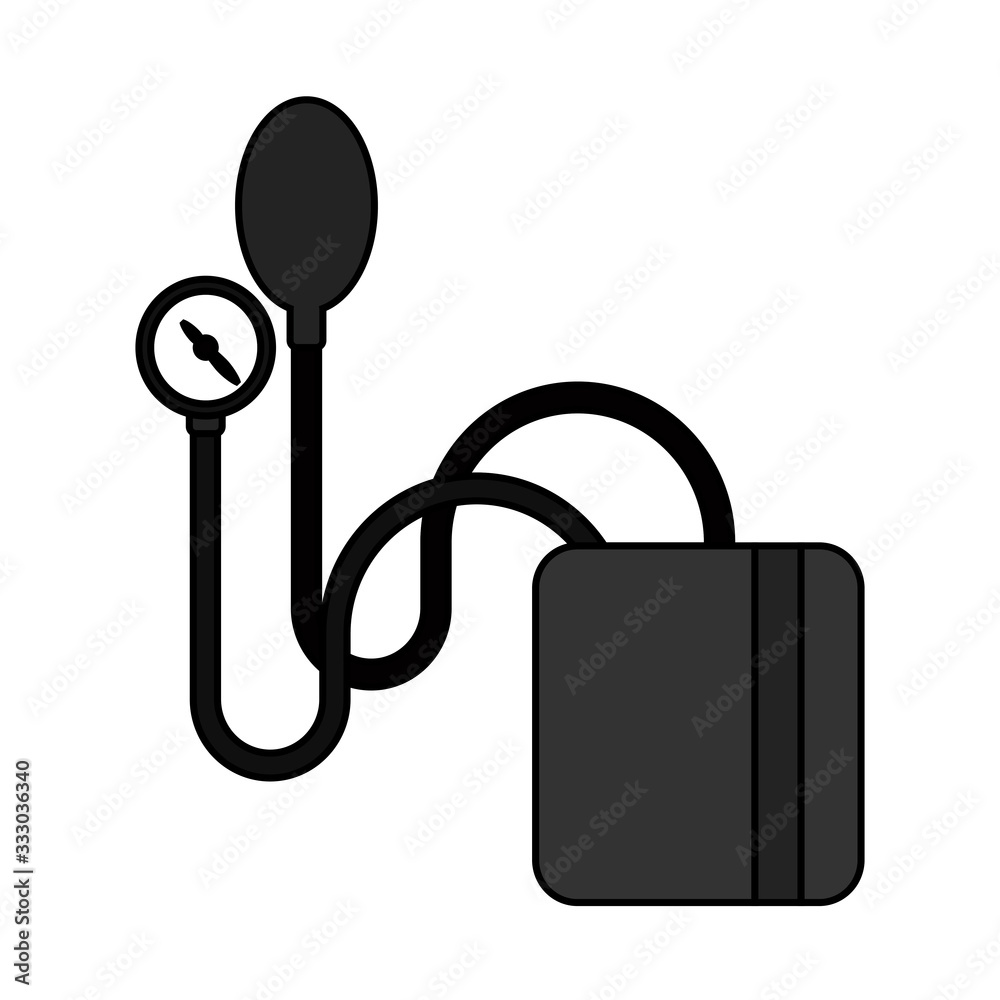 Isolated sphygmomanometer icon