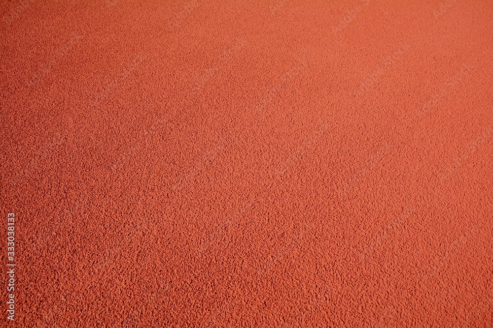 Fototapeta premium Modern technologies for covering sports grounds based on polymers and rubber crumb.