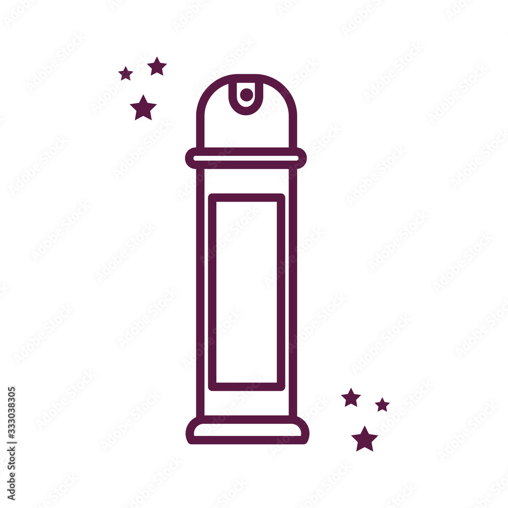 spray bottle line style icon vector design spray bottle line style icon vector design