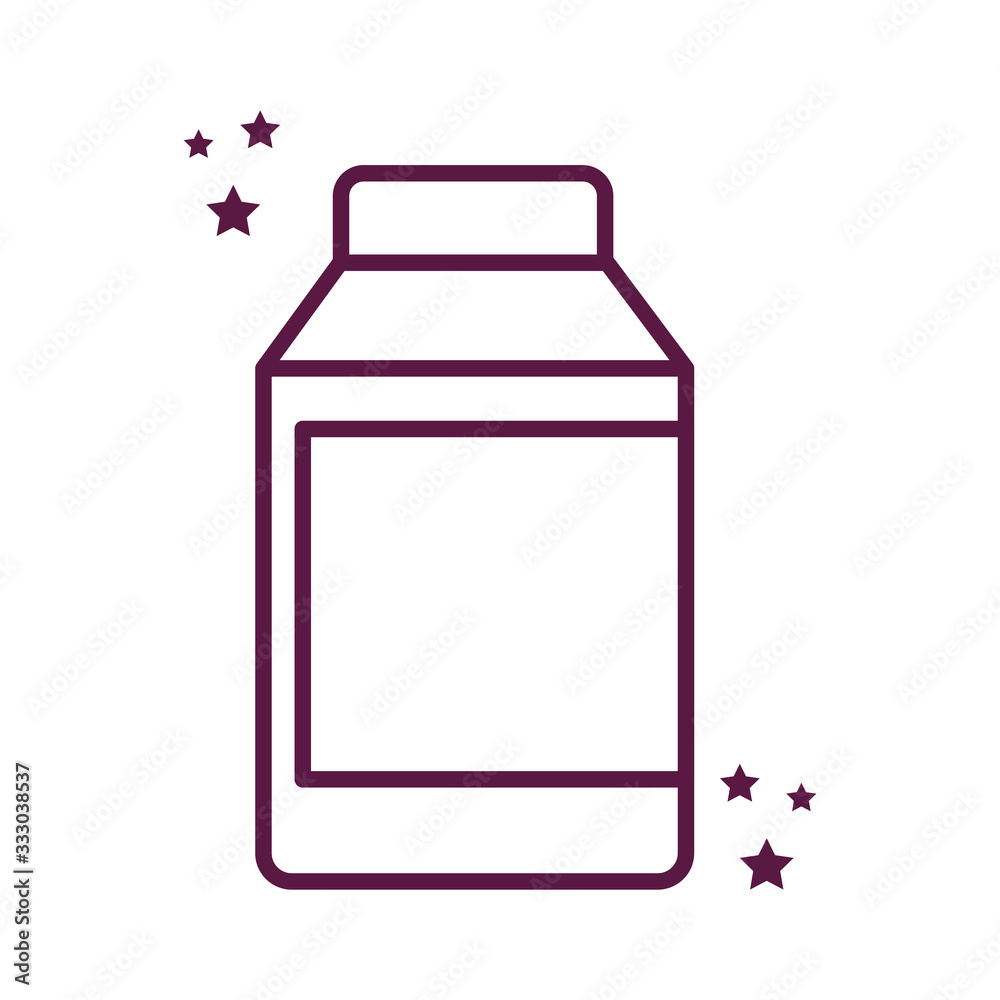 detergent bottle line style icon vector design detergent bottle line style icon vector design