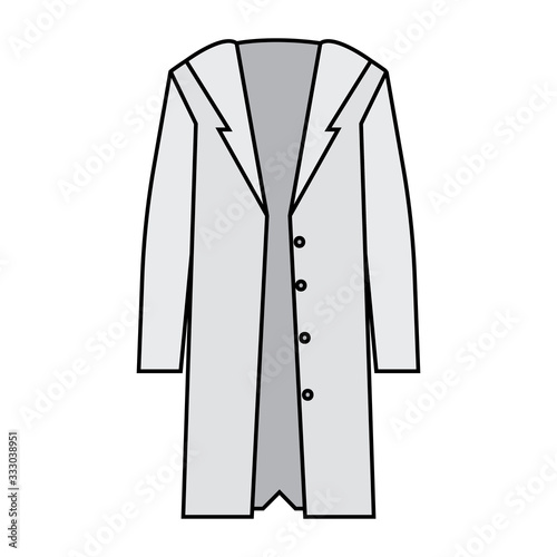 Isolated medical gown image