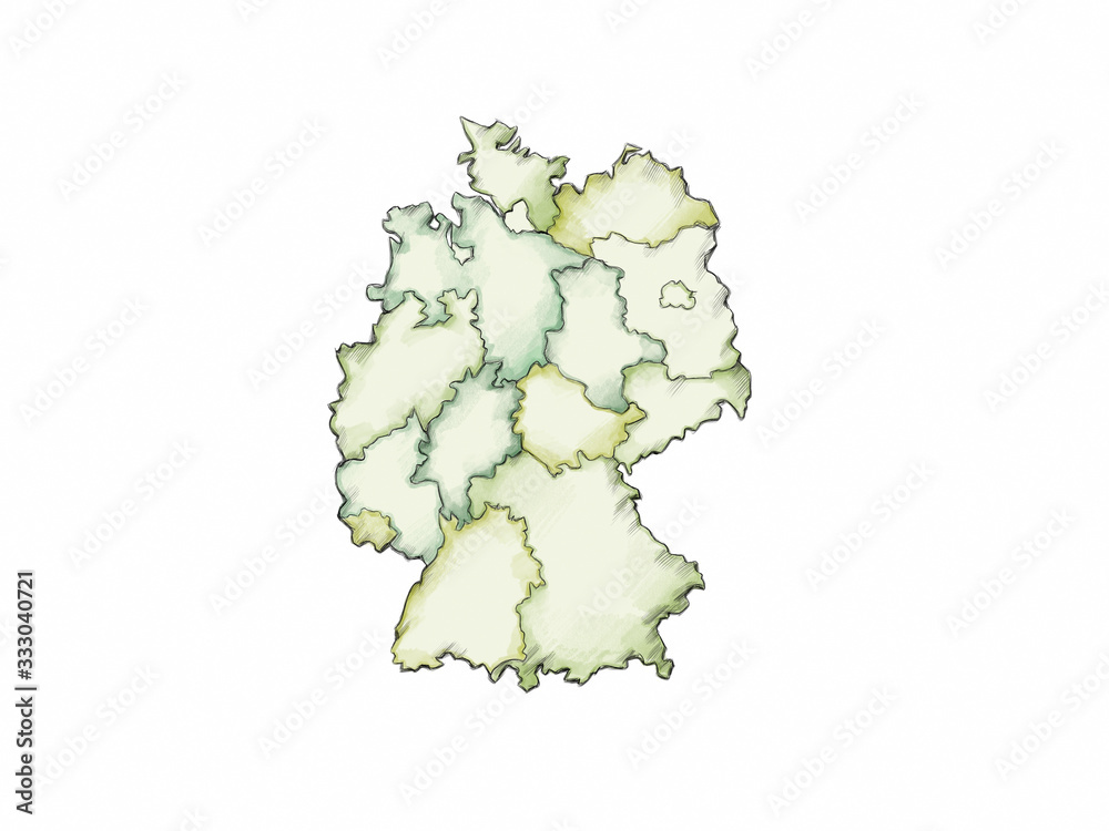 Deutschland, Landkarte