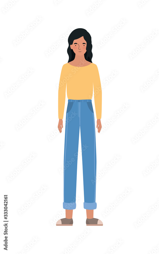 Isolated avatar woman vector design Isolated avatar woman vector design