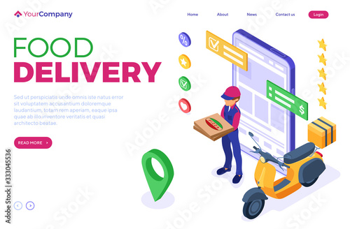 online food order package delivery service