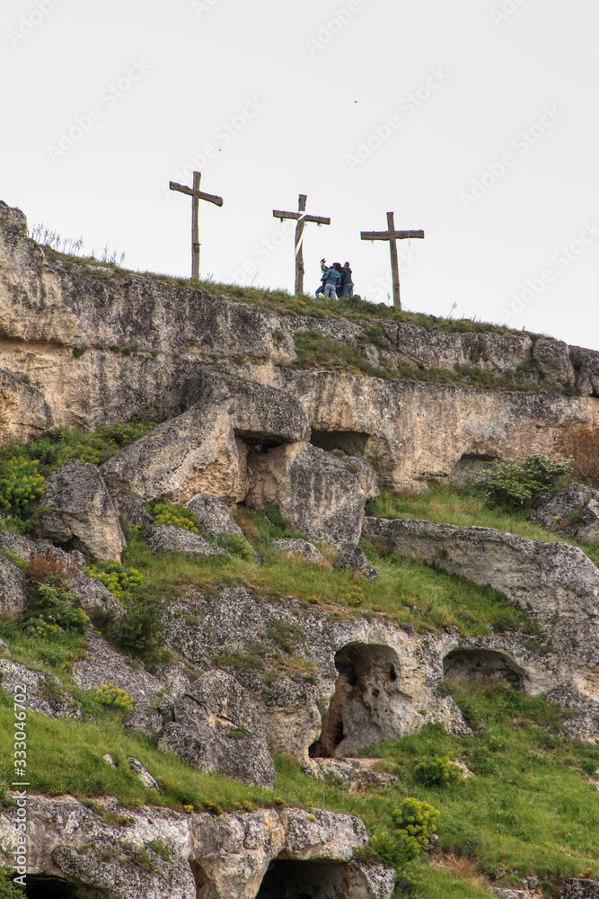 Fototapeta premium Overview of the Sassi di Matera of the Italian city of Matera, Basilicata, Italy