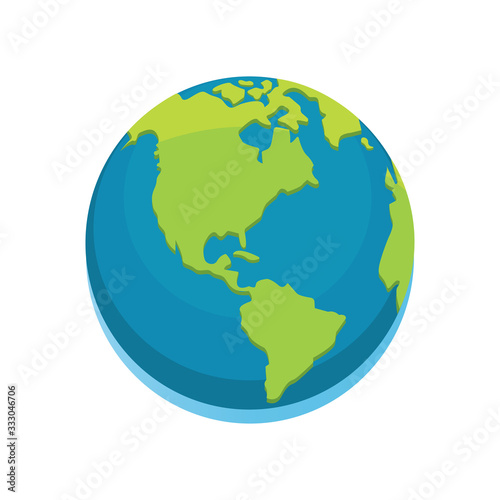 Isolated 3D earth planet