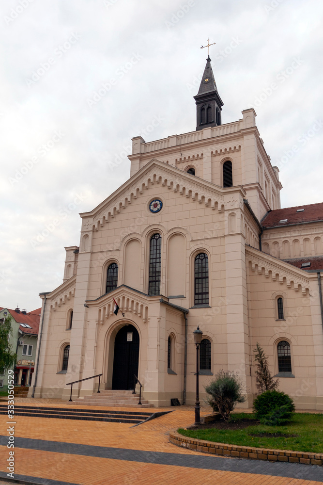 Lutheran church in Kecskemet, Hungary.