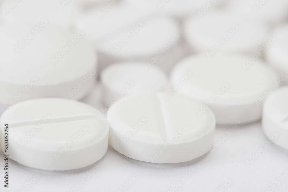 white pills and tablets capsule isolated on white background white pills and tablets capsule isolated on white background
